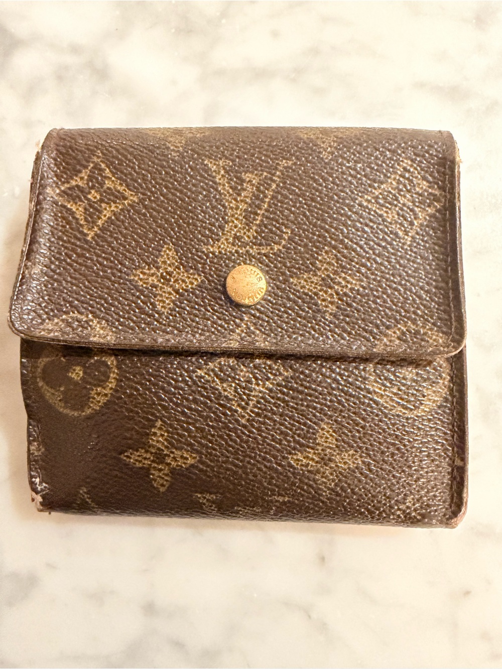 Vintage Authentic Louis Vuitton Monogram Canvas Elise Wallet - May 1991 (SD105